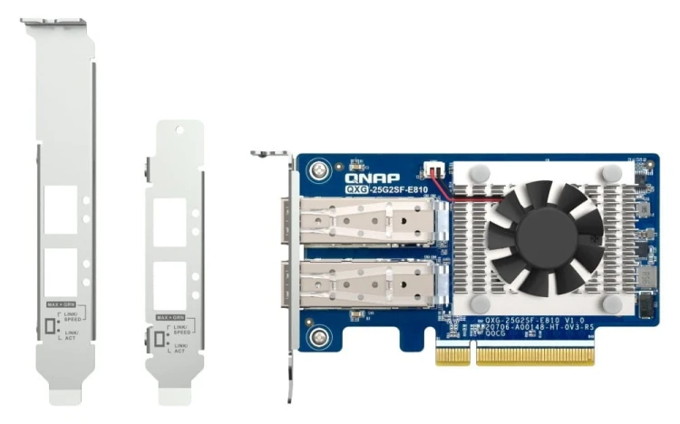 QNAP Karta sieciowa QXG-25G2SF-E810 2 port 25GbE NIC