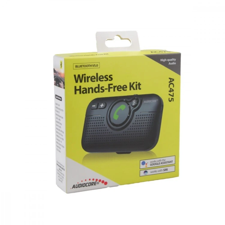 Audiocore Zestaw głośnomowiący BT 5.0 A2DP autostart AC475