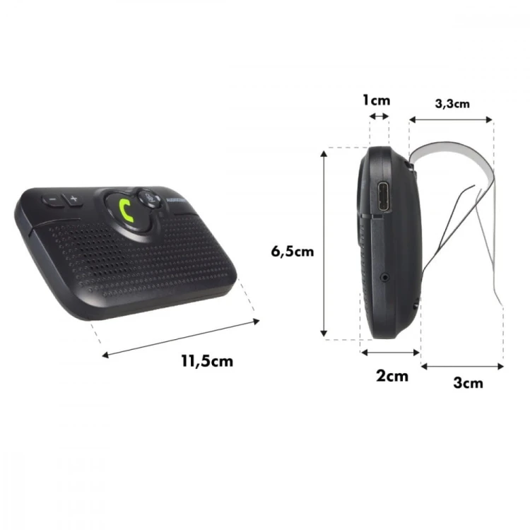 Audiocore Zestaw głośnomowiący BT 5.0 A2DP autostart AC475