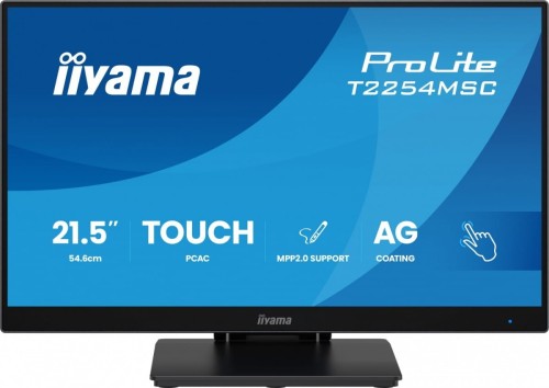 IIYAMA Monitor 24 cale T2254MSC-B2AG  POJ.10PKT.IPS,POWŁOKA AG, 300cd, FHD,  HDMI,DP,2xUSB,7H