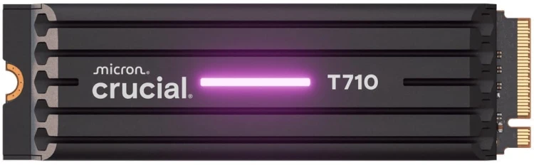 Crucial Dysk SSD T710 1TB M.2 NVMe 2280 PCIe 5.0 14900/13700 radiator