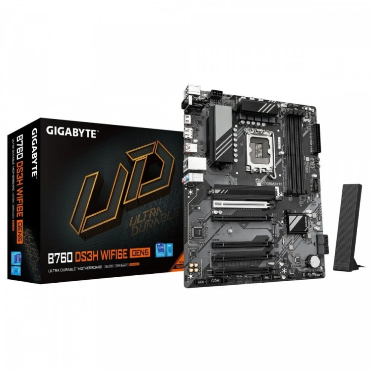 Gigabyte Płyta główna B760 DS3H WF6E GEN5 s17 00 4DDR5 HDMI/DP ATX