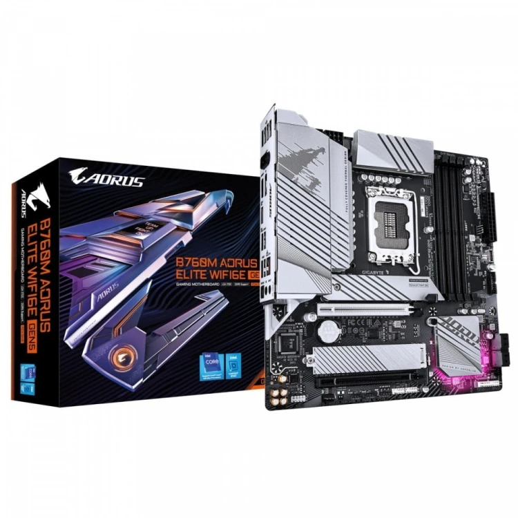 Gigabyte Płyta główna B760M AORUS ELITE WiFi6 GEN5 S1700 4DDR5 mATX