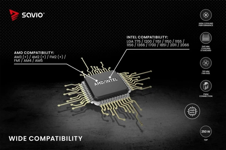 Savio Chłodzenie wodne NOX 240 mm