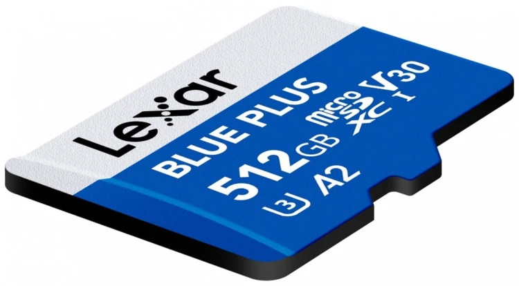 Lexar Karta pamięci microSD 512GB C10 A2 U3 V30 170MB/s Blue Plus