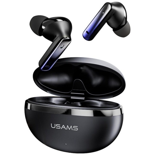 USAMS Słuchawki bluetooth TWS E02 ANC+ENC czarne