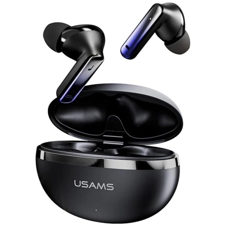 USAMS Słuchawki bluetooth TWS E02 ANC+ENC czarne