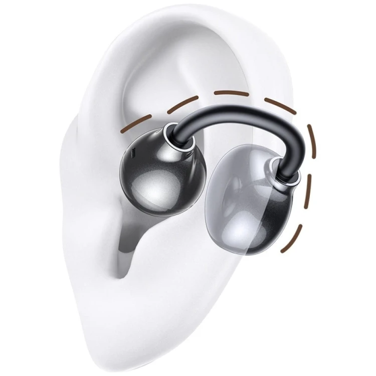 USAMS Słuchawki bluetooth R02 Clip-on szare