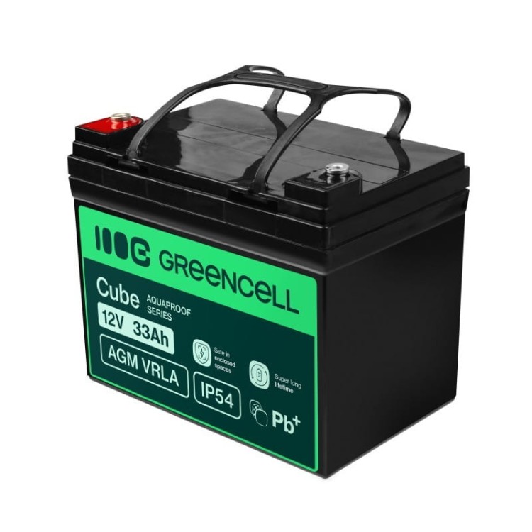 Green Cell Akumulator AGM VRLA 12V 33Ah IP54