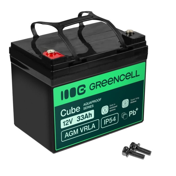 Green Cell Akumulator AGM VRLA 12V 33Ah IP54