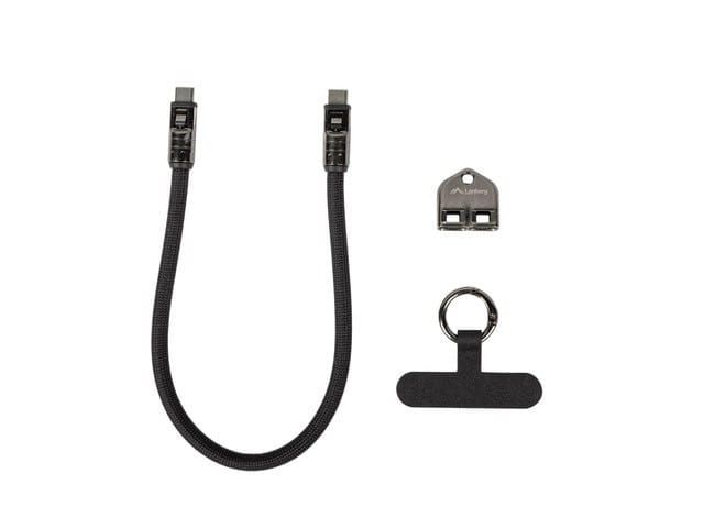 Lanberg Kabel USB-C M/M SMYCZ/BRELOK 0.3M 240W czarny