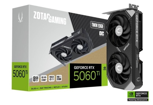 ZOTAC Karta graficzna Geforce RTX 5060 Ti 8GB TWIN EDGE OC GDDR7 128bit 3DP/HDMI