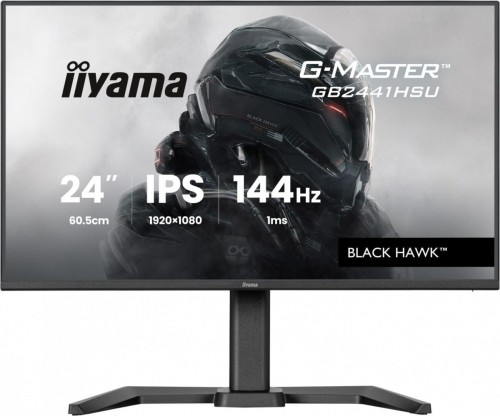 IIYAMA Monitor 23,8 cala GB2441HSU-B1 IPS,FHD,144Hz,1ms,2xUSB,350cd,HDMI,DP,HAS (150) PIVOT