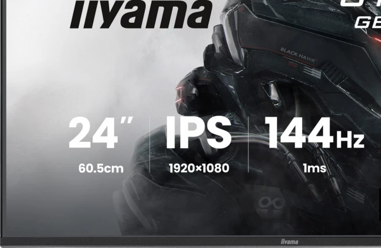 IIYAMA Monitor 23,8 cala GB2441HSU-B1 IPS,FHD,144Hz,1ms,2xUSB,350cd,HDMI,DP,HAS (150) PIVOT