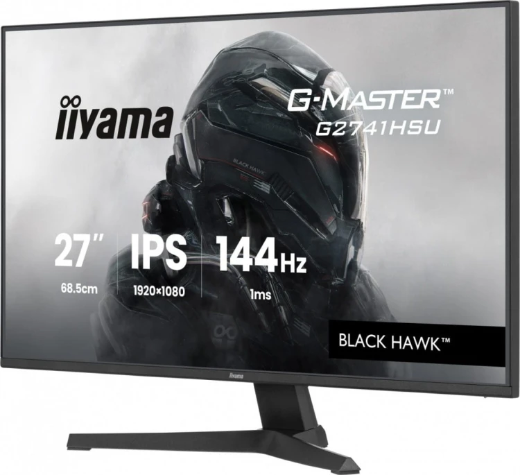 IIYAMA Monitor 27 cali G2741HSU-B1 IPS,FHD,144Hz,1ms,2xUSB, 350cd,HDMI,DP