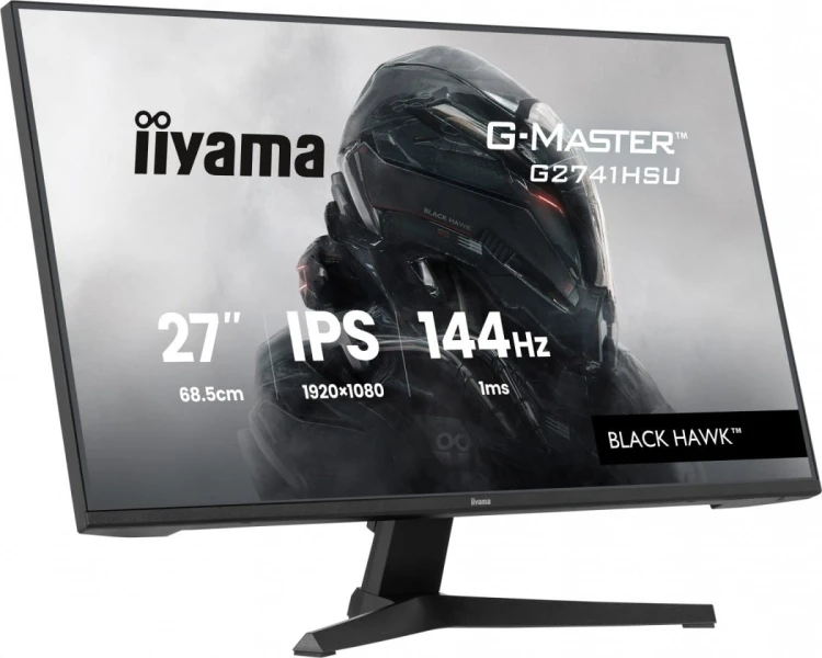 IIYAMA Monitor 27 cali G2741HSU-B1 IPS,FHD,144Hz,1ms,2xUSB, 350cd,HDMI,DP