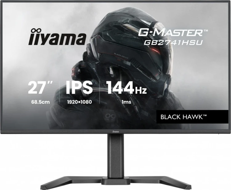 IIYAMA Monitor 27 cali GB2741HSU-B1 IPS,FHD,144Hz,1ms,2xUSB,350cd,HDMI,DP,  HAS (150) PIVOT
