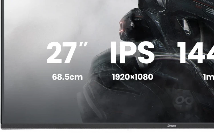 IIYAMA Monitor 27 cali GB2741HSU-B1 IPS,FHD,144Hz,1ms,2xUSB,350cd,HDMI,DP,  HAS (150) PIVOT