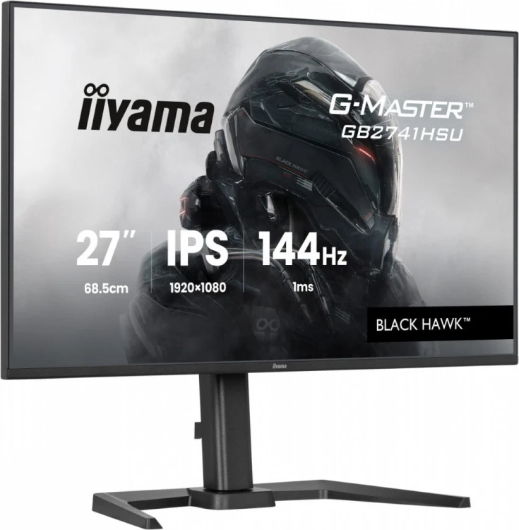 IIYAMA Monitor 27 cali GB2741HSU-B1 IPS,FHD,144Hz,1ms,2xUSB,350cd,HDMI,DP,  HAS (150) PIVOT