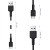 AUKEY CB-CA2 OEM kabel USB-C - USB-A 2m 60W PD 3A 20V FCP AFC nylonowy oplot czarny
