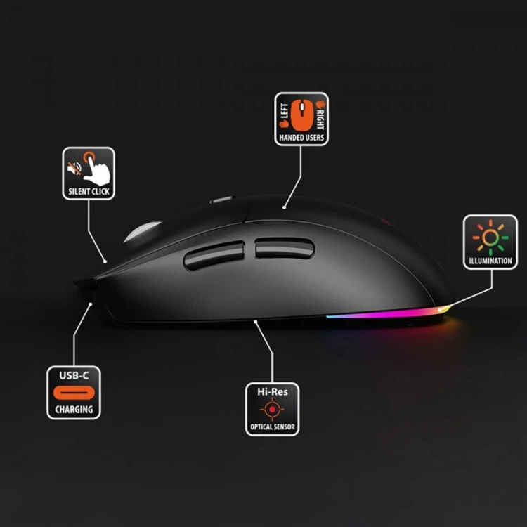 Media-Tech Bezprzewodowa mysz 2w1 (BT/RF)SILENT&RECHARGE