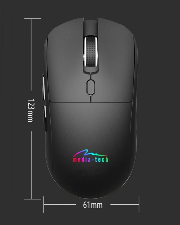 Media-Tech Bezprzewodowa mysz 2w1 (BT/RF)SILENT&RECHARGE