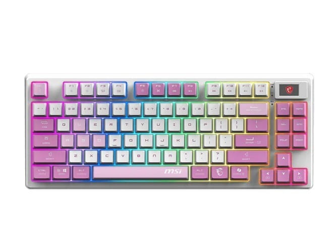 MSI Klawiatura gamingowa Forge GK600 TKL W Violet US