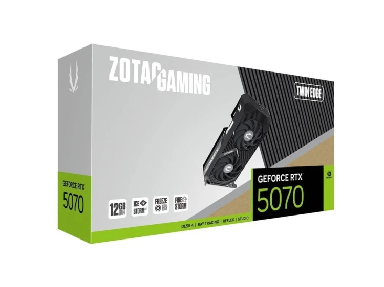 ZOTAC Karta graficzna GeForce RTX 5070 TWIN EDGE 12GB GDDR7 192bit 3DP/HDMI