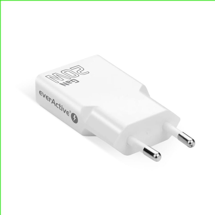 everActive Ładowarka sieciowa SUPER SLIM QC 3.0 20W 1XUSB 1XUSB-C biała SC-340Q