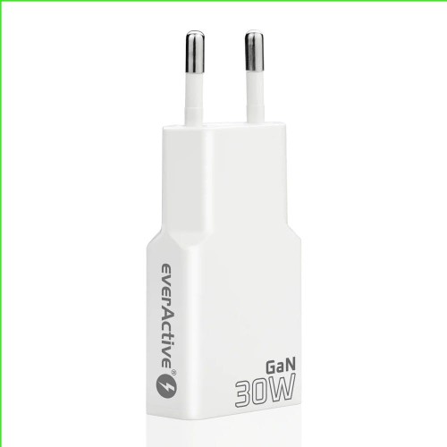 everActive Ładowarka sieciowa SUPER SLIM QC 4+ 30W 2XUSB-C biała SC-385Q