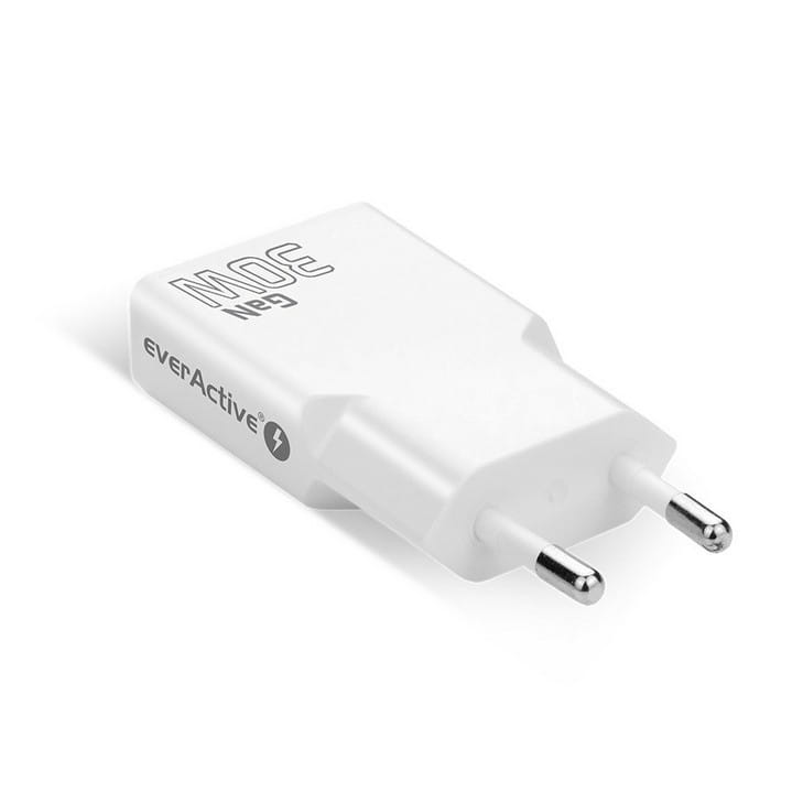 everActive Ładowarka sieciowa SUPER SLIM QC 4+ 30W 2XUSB-C biała SC-385Q