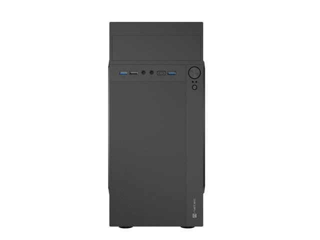 Natec Obudowa Helix USB-C MATX Mini Tower Czarna