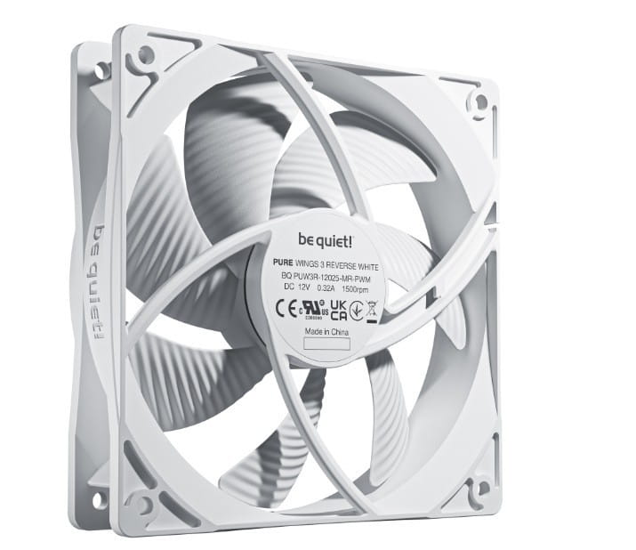 Be quiet! Wentylator Pure Wings 3 120mm PWM Reverse White 3-pak