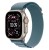 Apple Watch Ultra 3 GPS + Cellular koperta 49 mm z tytanu w kolorze naturalnym, opaska Alpine w kolorze jasnoniebieskim - rozmiar L