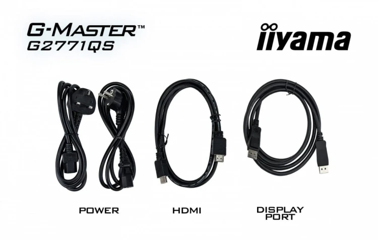 IIYAMA Monitor 27 cali G2771QS-B1  QHD,Fast IPS,DP,2xHDMI,200Hz,           350cd,Adaptive G-SYNC - 2560 x 1440 @48-200Hz DisplayPort Only
