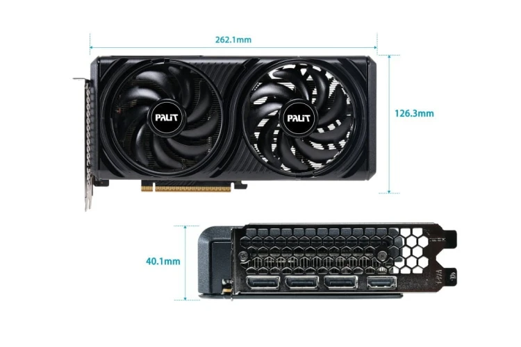 Palit Karta graficzna GeForce RTX 5060 INFINITY 2 OC 8GB GDDR7 128bit 3DP/HDMI