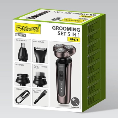 Feel-Maestro Zestaw do golenia 5w1 USB  MR-674