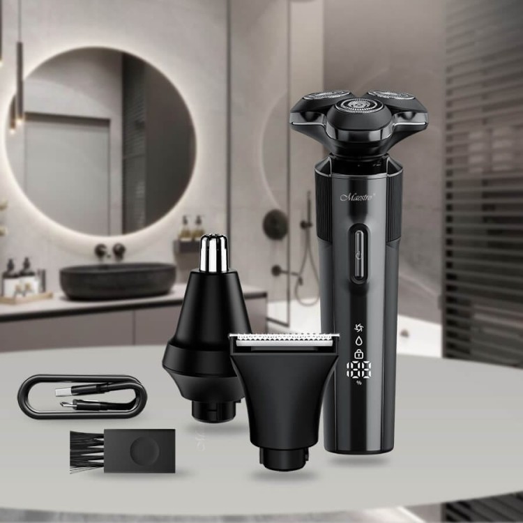Feel-Maestro Zestaw do golenia 3w1 USB MR-678