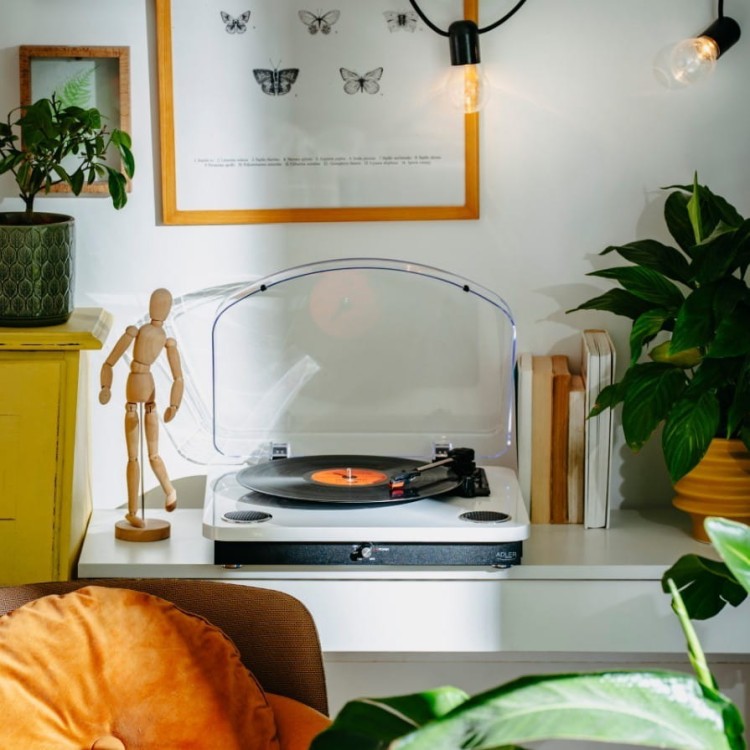 Adler Gramofon AD1914 Biały USB Bluetooth