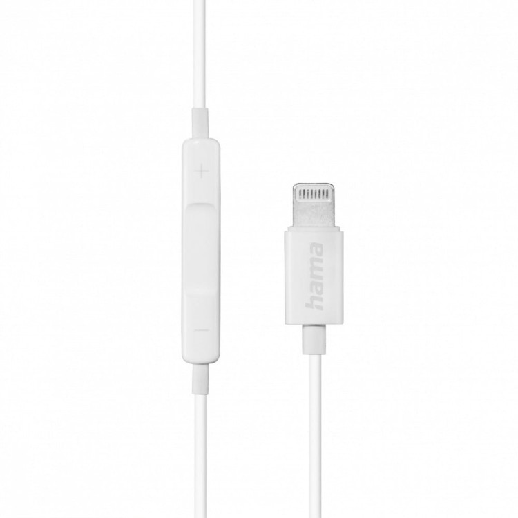 Hama Słuchawki douszne Glow z mikrofonem lightning