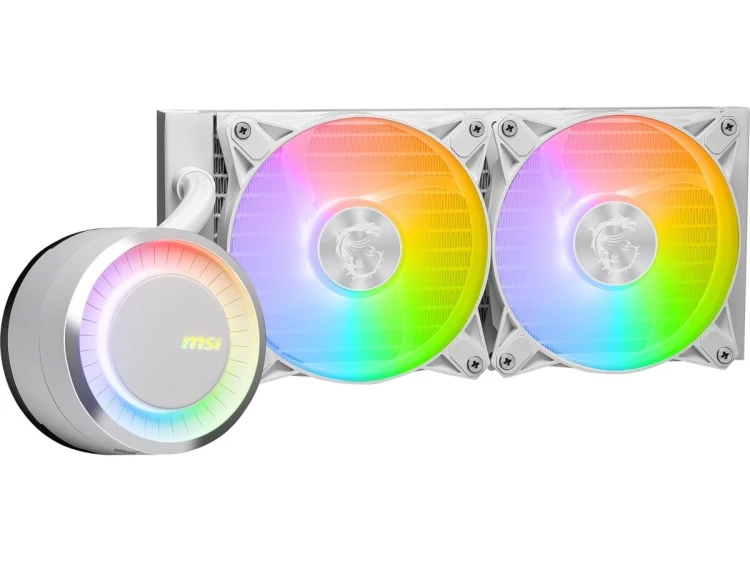MSI Chłodzenie MAG CORELIQUID E240 White 240mm 2xARGB FAN