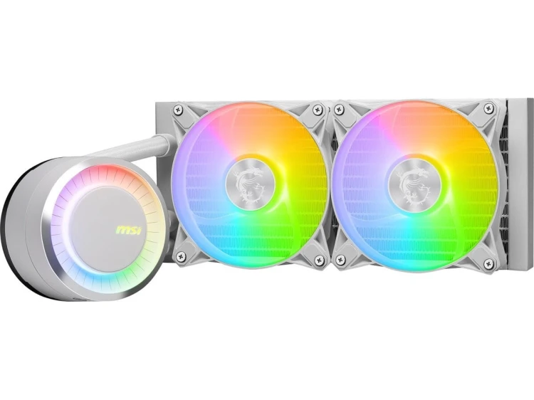 MSI Chłodzenie MAG CORELIQUID E240 White 240mm 2xARGB FAN