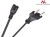 Maclean Kabel zasilający ósemka 2 pin 1,5M wtyk EU MCTV-809
