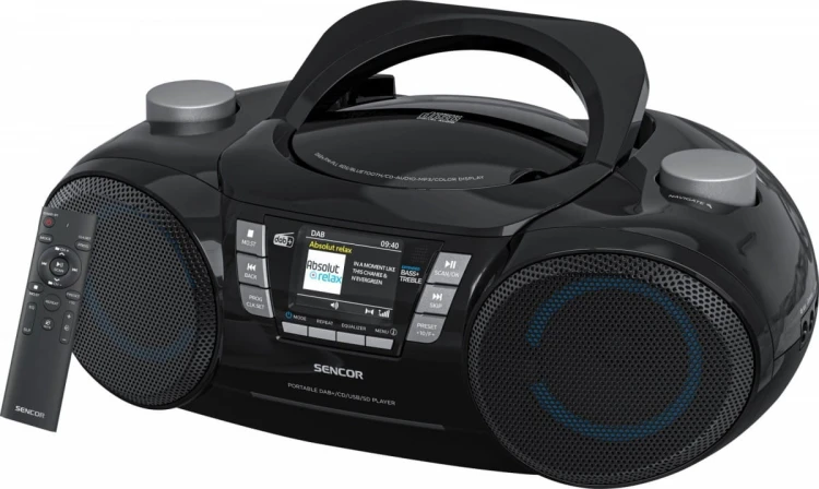 Sencor Boombox z DAB+ SPT 6510 odtwarzacz CD/MP3/USB/SD Bluetooth