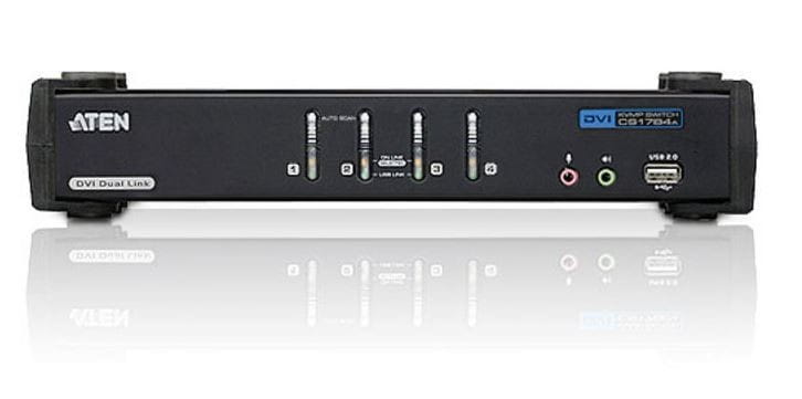 ATEN Przełącznik 4-Port USB DVI Dual lin k/Audio KVMP CS1784A