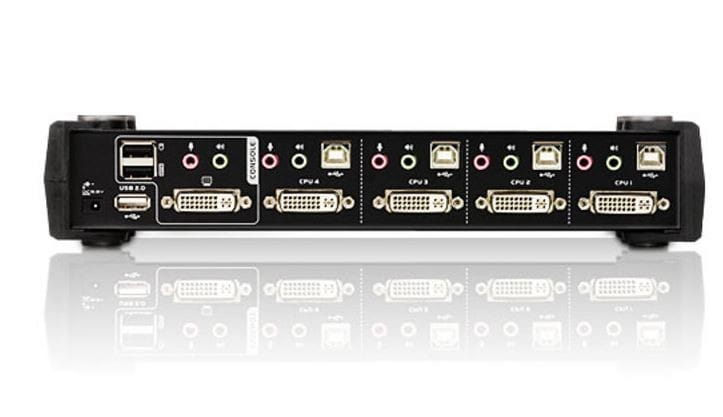 ATEN Przełącznik 4-Port USB DVI Dual lin k/Audio KVMP CS1784A