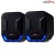 Audiocore Głośniki komputerowe 6W USB AC865B Czarno-niebieskie