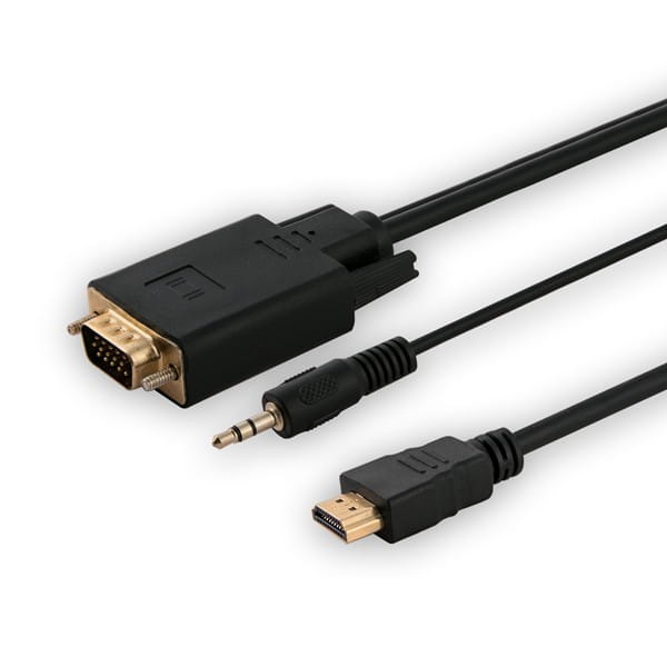 Savio Adapter HDMI (M) -VGA (M)  + audio  CL-198