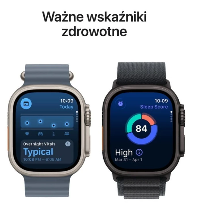 Apple Watch Ultra 3 GPS + Cellular, koperta 49 mm z tytanu w kolorze czarnym, bransoleta mediolańska z tytanu w kolorze czarnym - rozmiar L