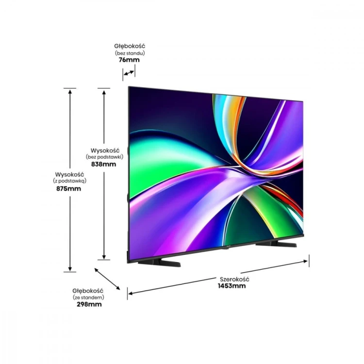 Hisense Telewizor QLED 65 cali 65E7Q